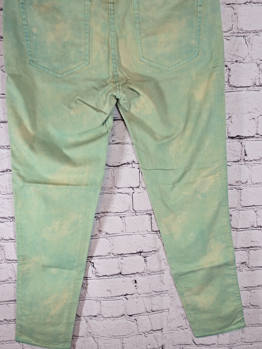 Ralph Lauren Mint Green Tie-Dye Jeans Size 28 - Picture 12 of 13
